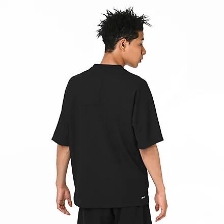 ニューバランス New Balance Black Out ポリワッフル ショートスリーブシャツ BLACK メンズ サッカー フットサル トレーニング 半袖 Tシャツ 吸汗速乾 amt55259-bk