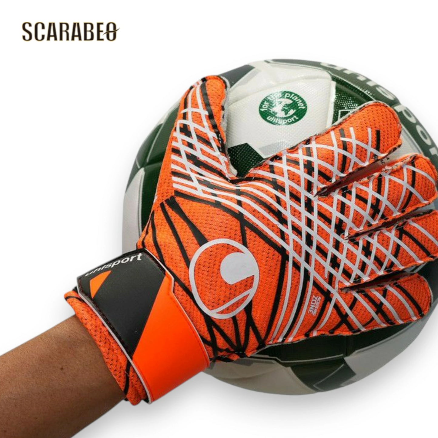 ウールシュポルト スターターレジスト+ フローオレンジ×ホワイト 1011345-01 キーパグローブサッカー  キーパグローブ サッカー用  耐久性 プロ向け 初心者向け ジュニア向け ジュニア用 大人用 ホールド力 キーグロ