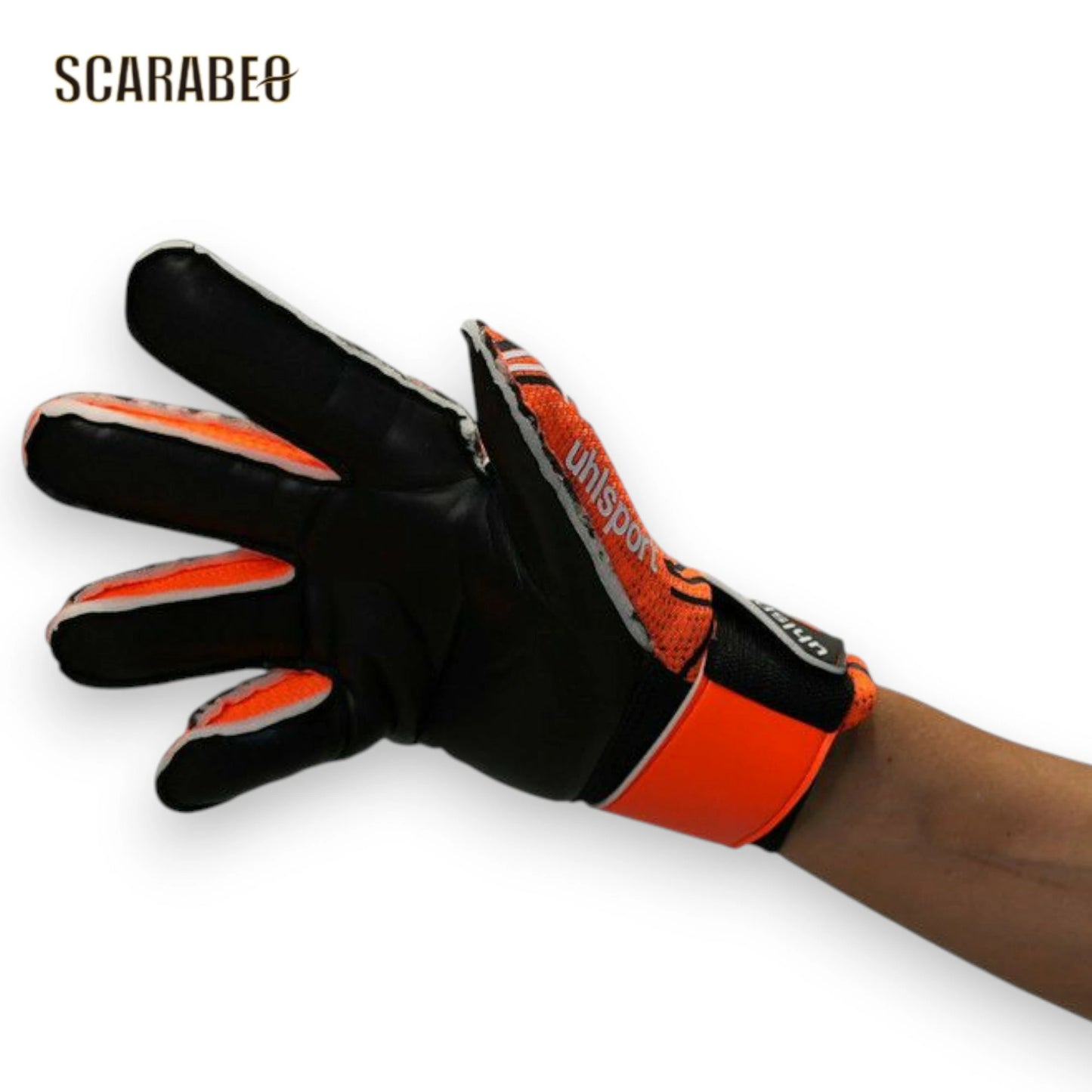 ウールシュポルト スターターレジスト+ フローオレンジ×ホワイト 1011345-01 キーパグローブサッカー  キーパグローブ サッカー用  耐久性 プロ向け 初心者向け ジュニア向け ジュニア用 大人用 ホールド力 キーグロ