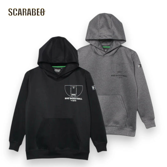 BIKE バイク ジュニア ドライスウェットパーカー B/Bロゴ BK6721 ミニバス バスケットボール 子供 吸汗速乾 ストレッチ 130-160cm bk6721