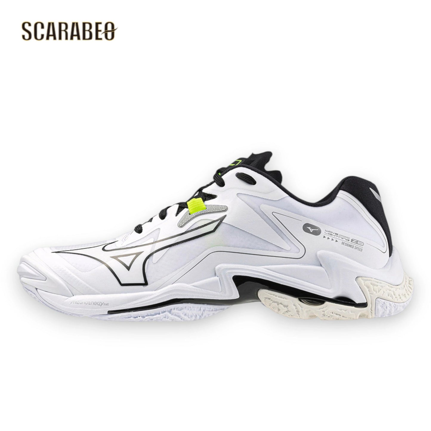 ミズノ MIZUNO ウエーブライトニング Z8 バレーボールシューズ ローカット メンズ レディース 軽量 2E ホワイト×ブラック v1ga240051