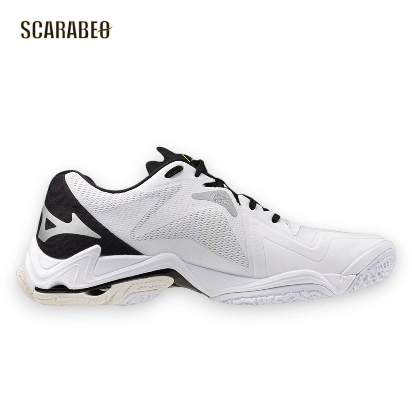 ミズノ MIZUNO ウエーブライトニング Z8 バレーボールシューズ ローカット メンズ レディース 軽量 2E ホワイト×ブラック v1ga240051