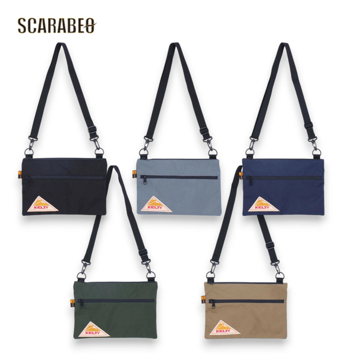 KELTY ケルティ VINTAGE FLAT POUCH SM ヴィンテージ フラットポーチ サコッシュ風 コーデュラナイロン 32592214