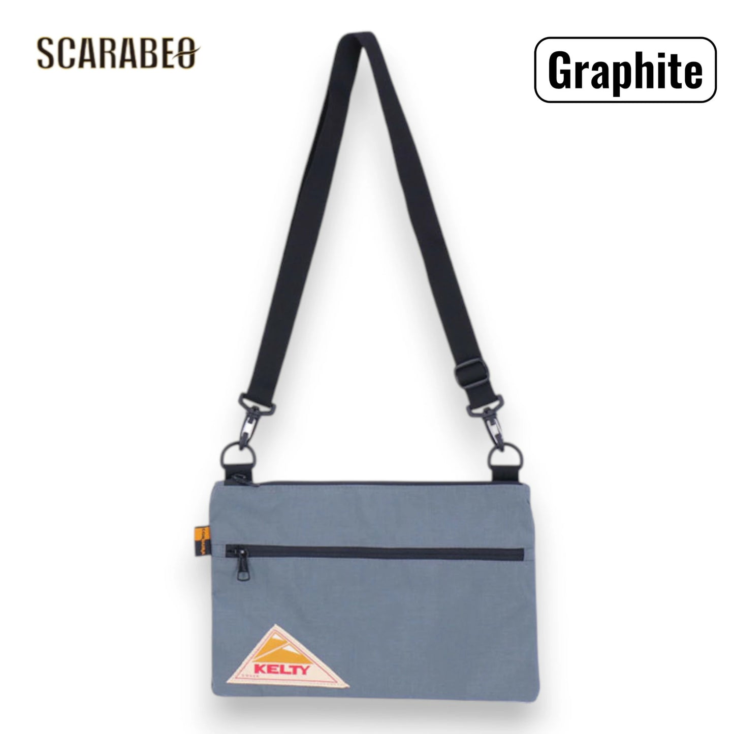 KELTY ケルティ VINTAGE FLAT POUCH SM ヴィンテージ フラットポーチ サコッシュ風 コーデュラナイロン 32592214