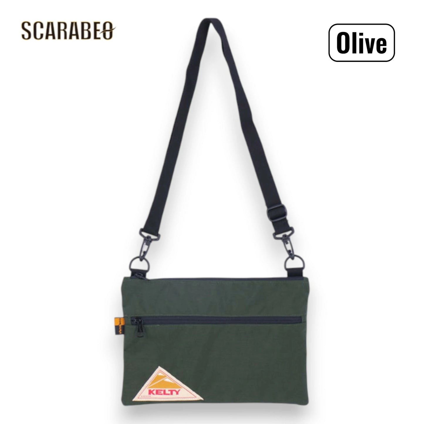 KELTY ケルティ VINTAGE FLAT POUCH SM ヴィンテージ フラットポーチ サコッシュ風 コーデュラナイロン 32592214