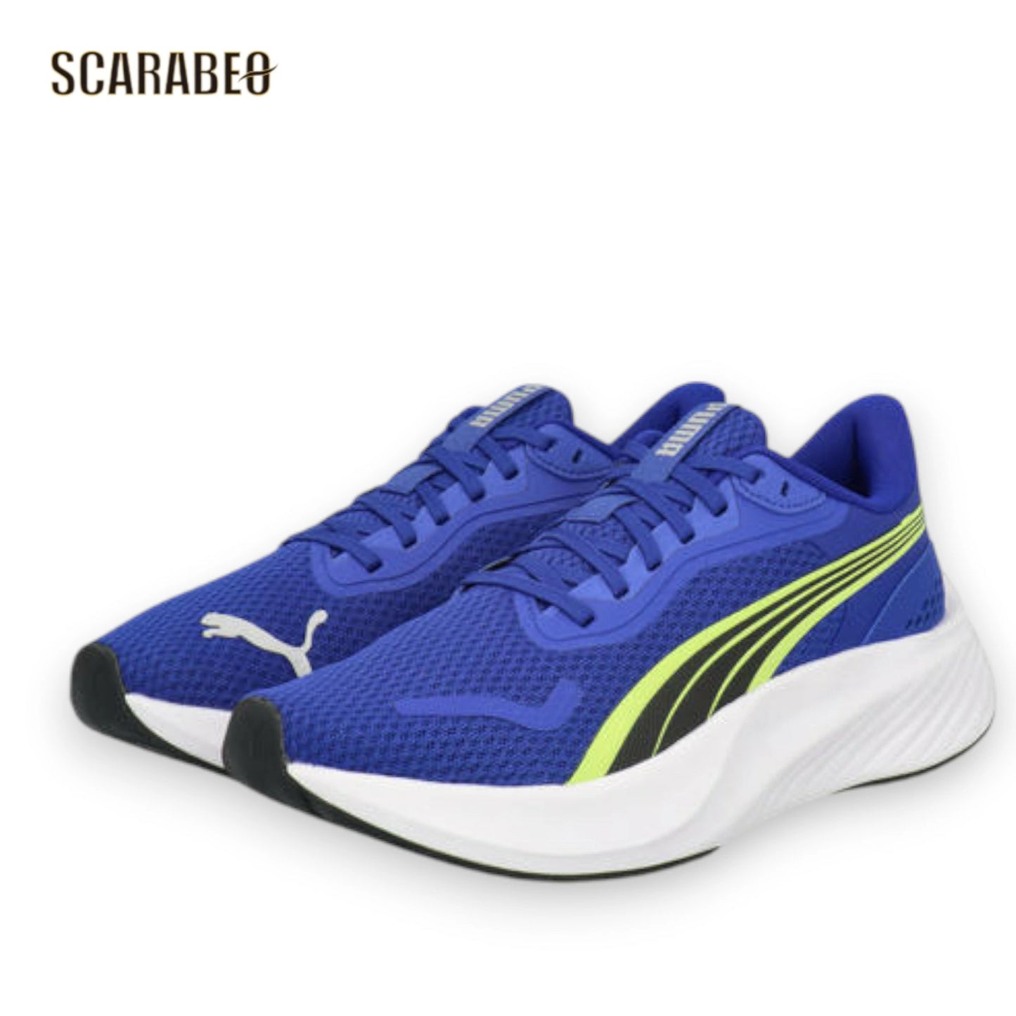 プーマ POUNCE LITE JR キッズ ジュニア スニーカー PUMA 子供靴 通学 運動 軽量 クッション ブルー 401512-03