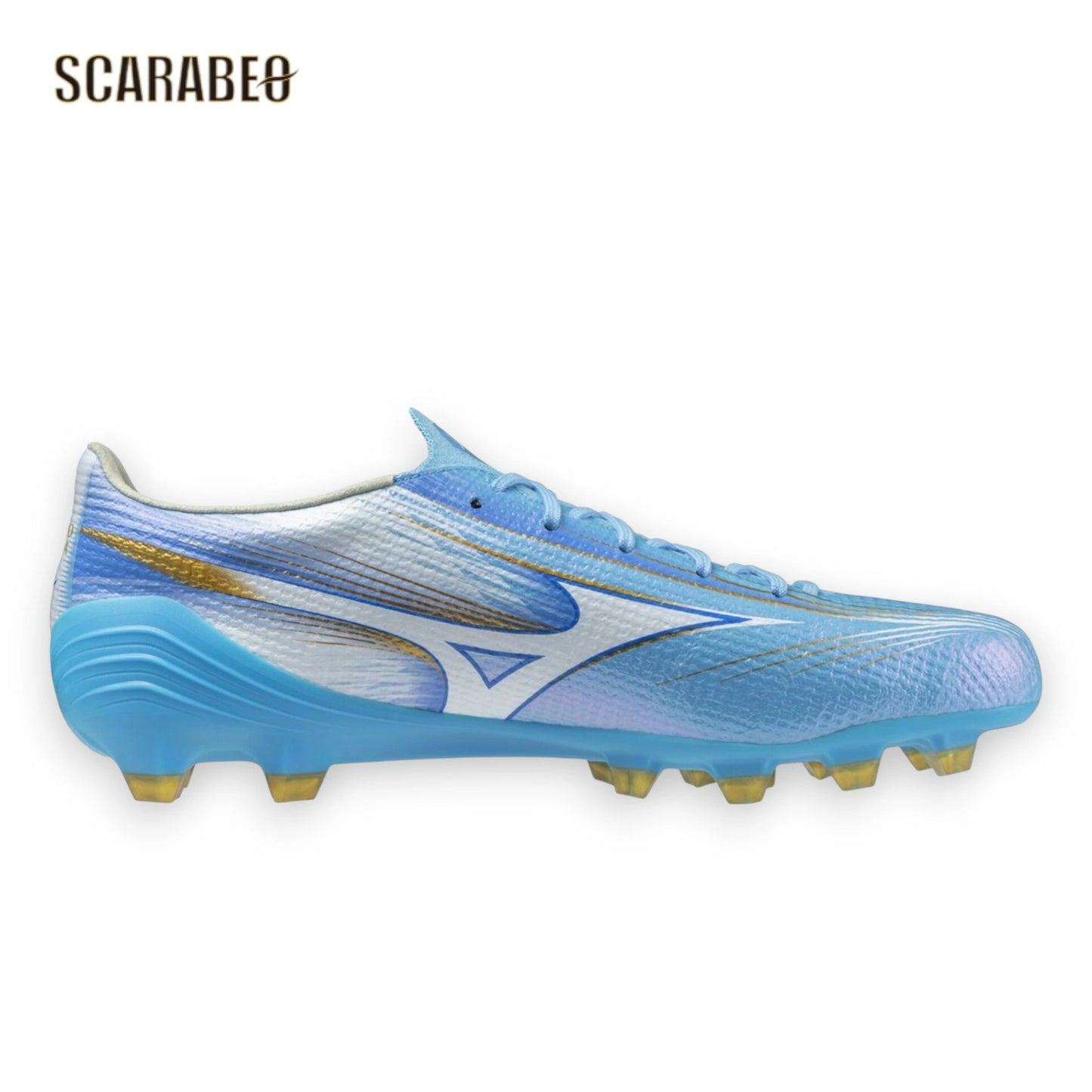 ミズノ アルファ 3 JAPAN サッカースパイク メンズ 天然皮革 日本製 ブルー ユニティースカイパック MIZUNO α3 ジャパン スピードモデル p1ga266025