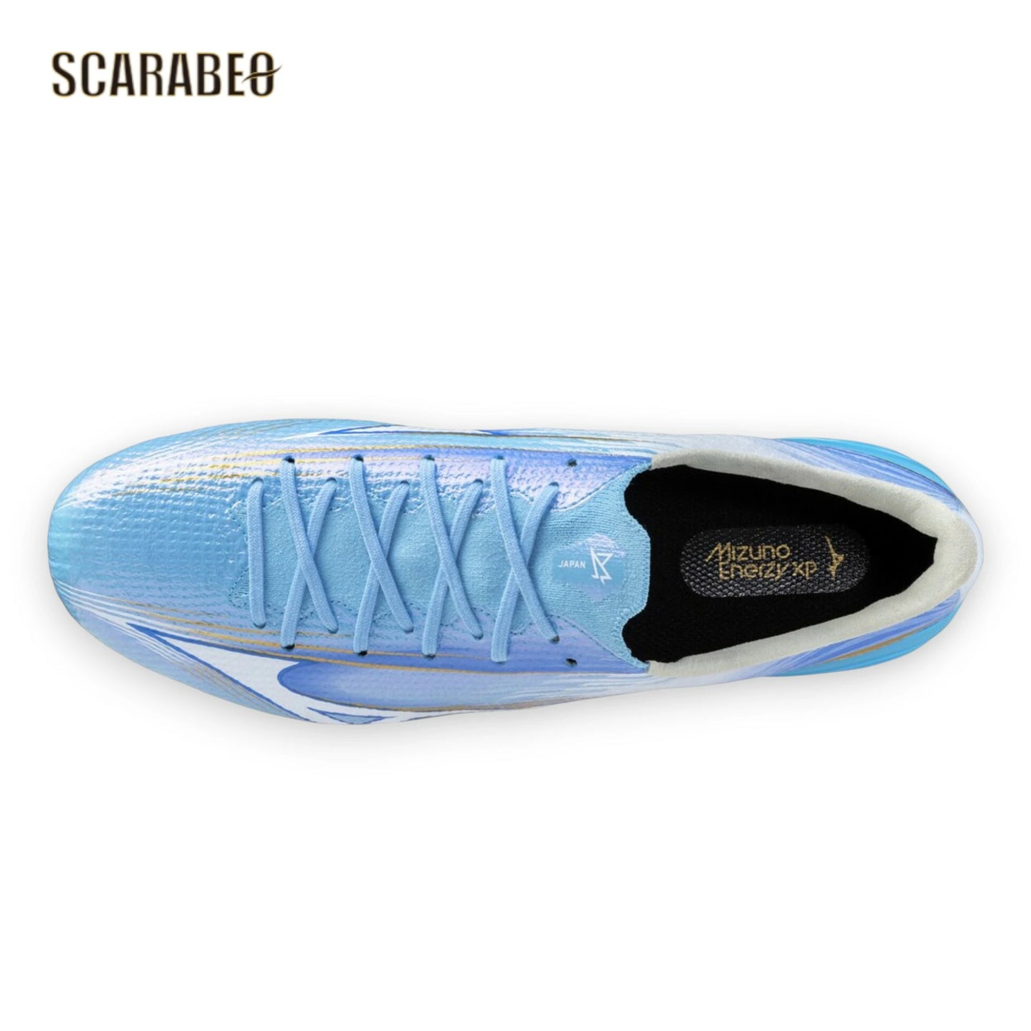 ミズノ アルファ 3 JAPAN サッカースパイク メンズ 天然皮革 日本製 ブルー ユニティースカイパック MIZUNO α3 ジャパン スピードモデル p1ga266025