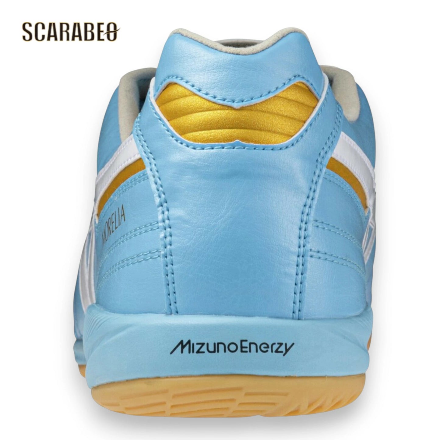 ミズノ モレリア サラ JAPAN IN フットサルシューズ メンズ 天然皮革 ブルー ユニティースカイパック MORELIA SALA Q1GA26 q1ga260225