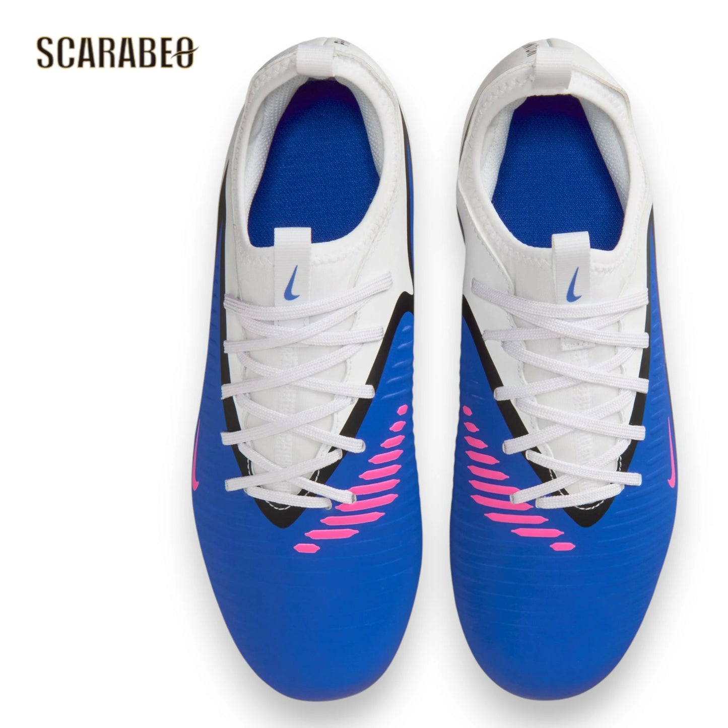 ナイキ NIKE JR ファントム 6 LOW アカデミー HG HQ2046-446 レーサーブルー/ピンクブラスト/ホワイト ジュニア サッカースパイク 土 THE ATTACK PACK hq2046-446