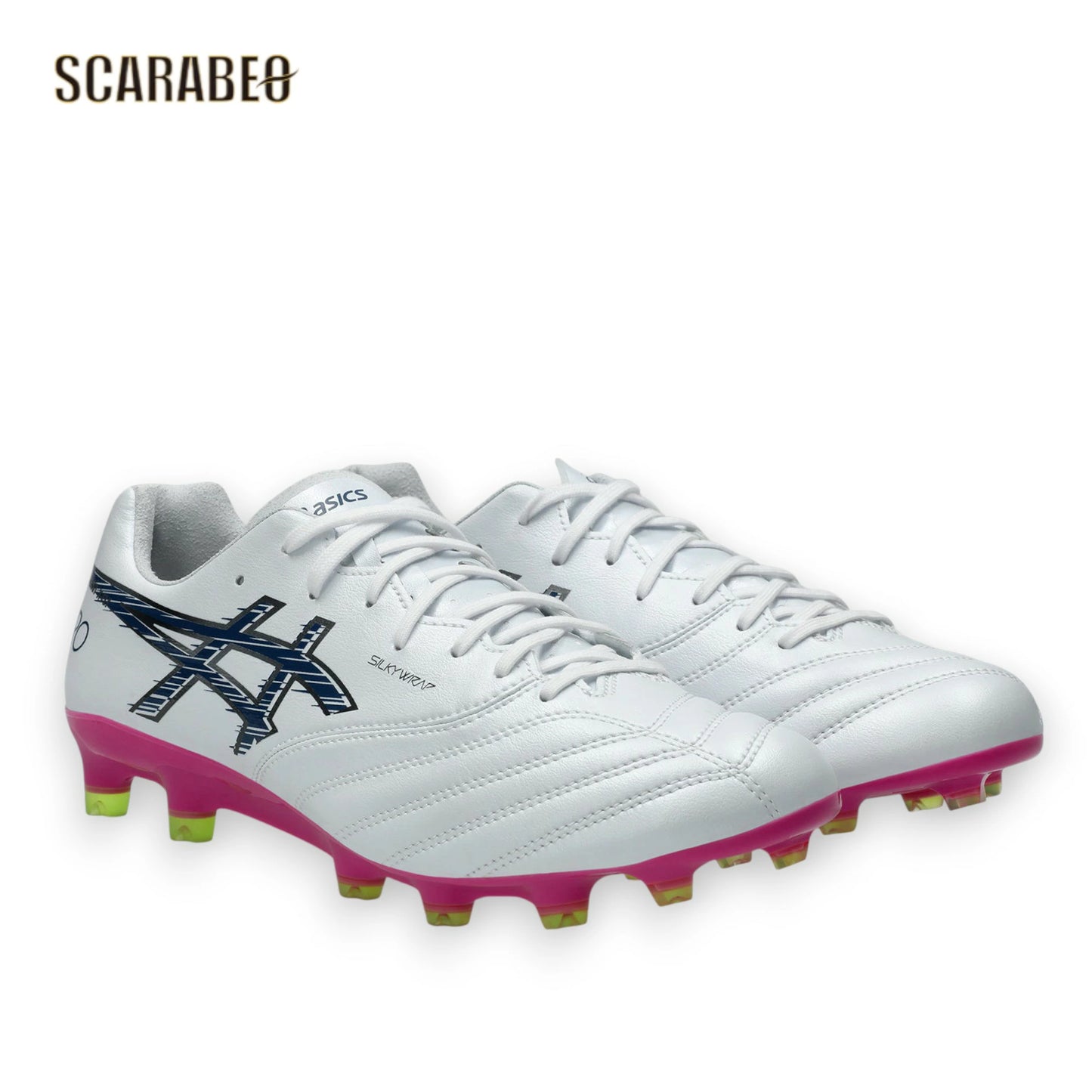 asics アシックス DS LIGHT X-FLY PRO 3 ホワイト/トワイライトブルー 1101A072-104 サッカースパイク 土 人工芝 天然芝対応 1101a072-104