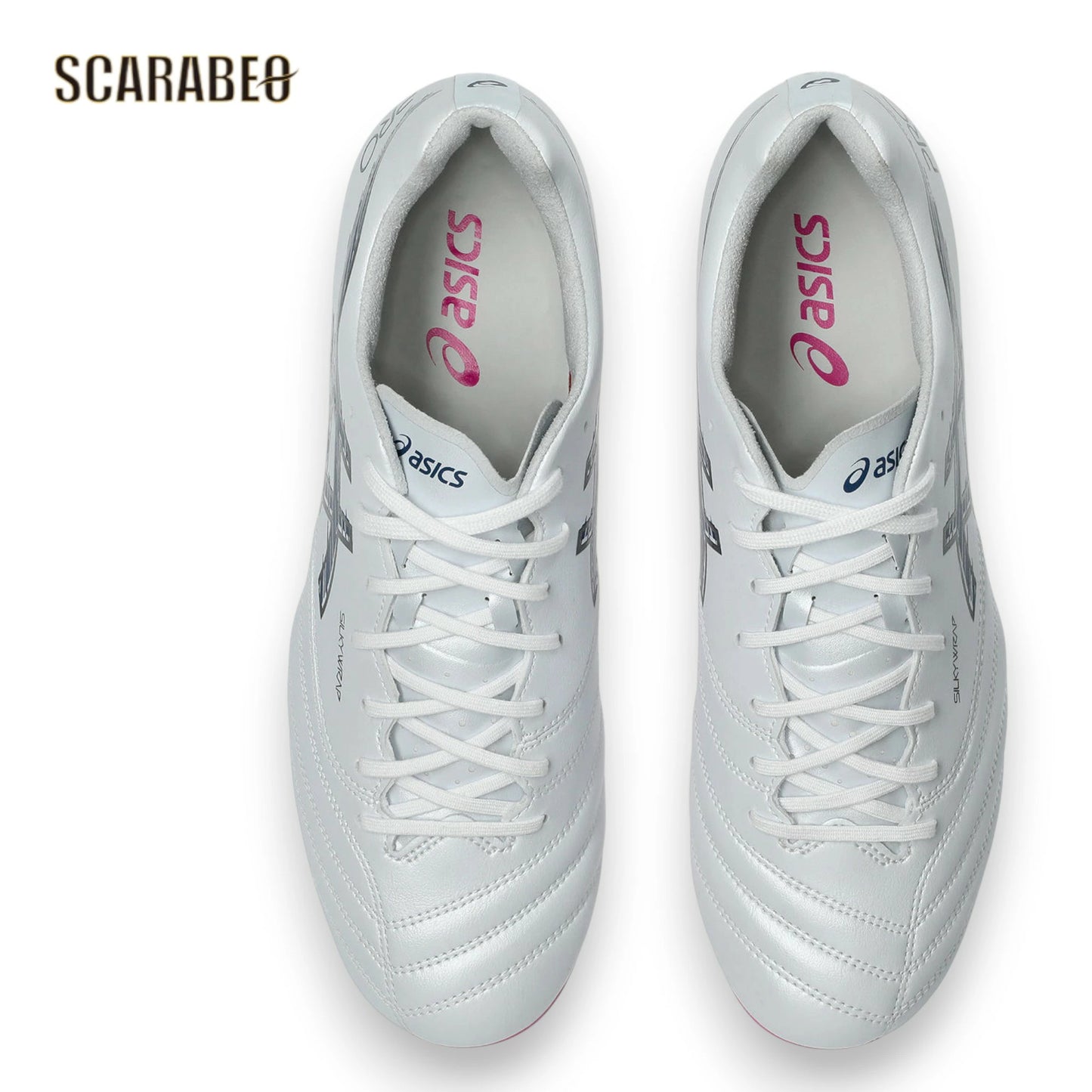 asics アシックス DS LIGHT X-FLY PRO 3 ホワイト/トワイライトブルー 1101A072-104 サッカースパイク 土 人工芝 天然芝対応 1101a072-104