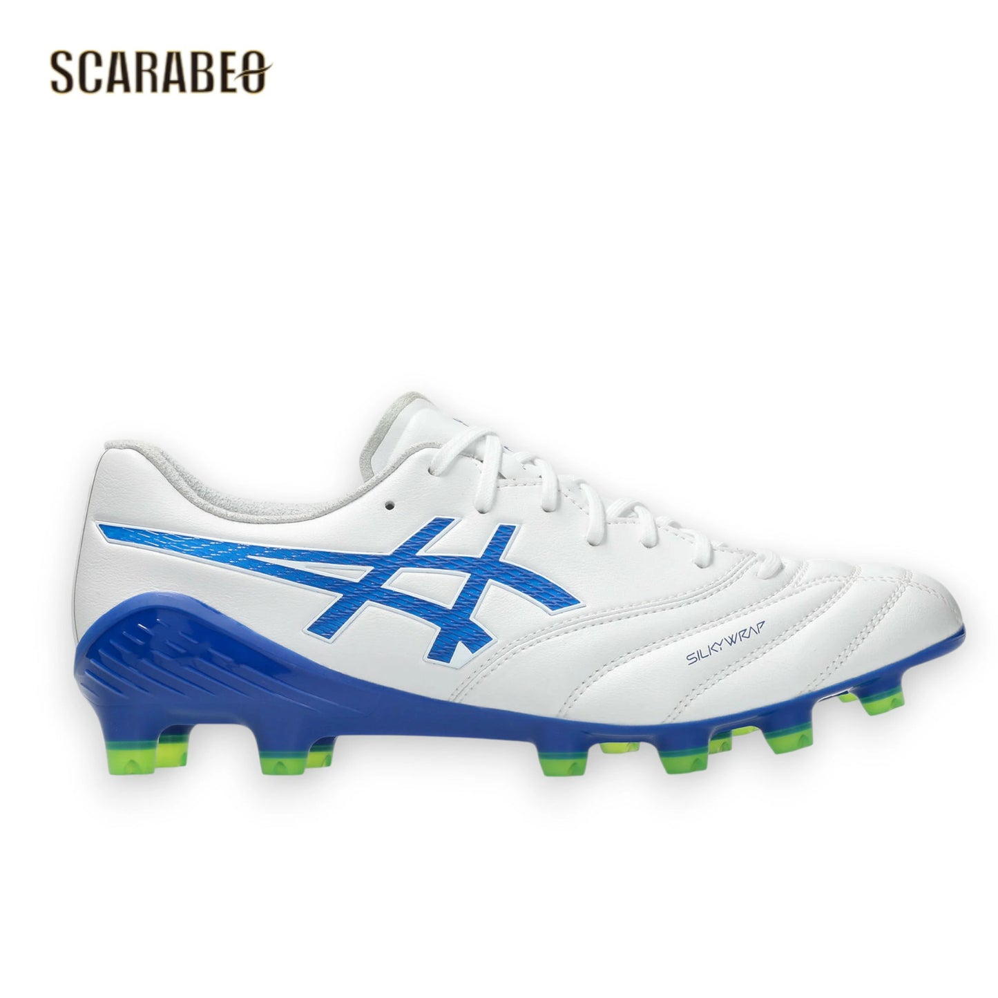 asics アシックス DS LIGHT X-FLY 6 ホワイト/アシックスブルー 1101A076-102 サッカースパイク 土 人工芝 天然芝対応 1101a076-102