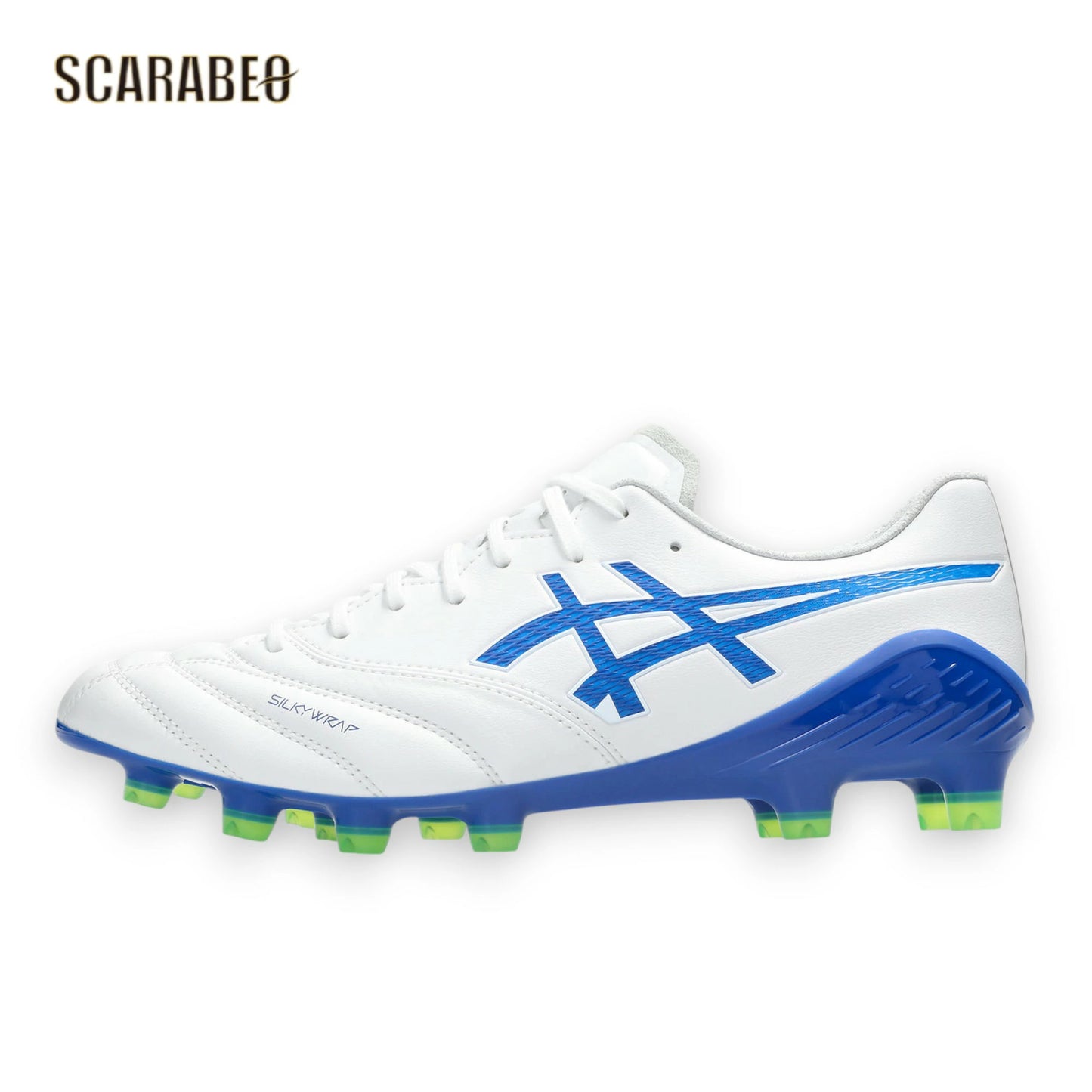 asics アシックス DS LIGHT X-FLY 6 ホワイト/アシックスブルー 1101A076-102 サッカースパイク 土 人工芝 天然芝対応 1101a076-102