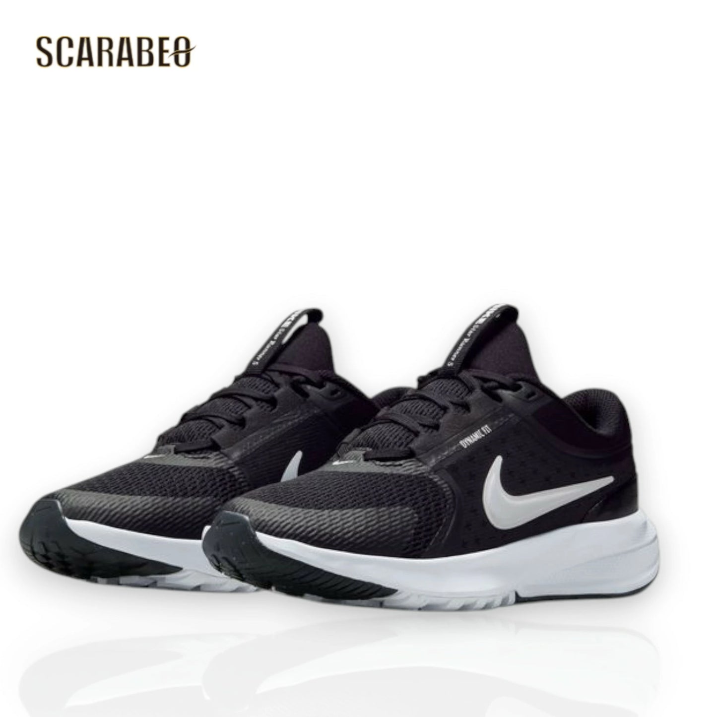 ナイキ ジュニア キッズ スニーカー スター ランナー 5 GS NIKE STAR RUNNER 5 HF7004-002 子供用 ランニング 運動靴 ブラック ホワイト hf7004-002