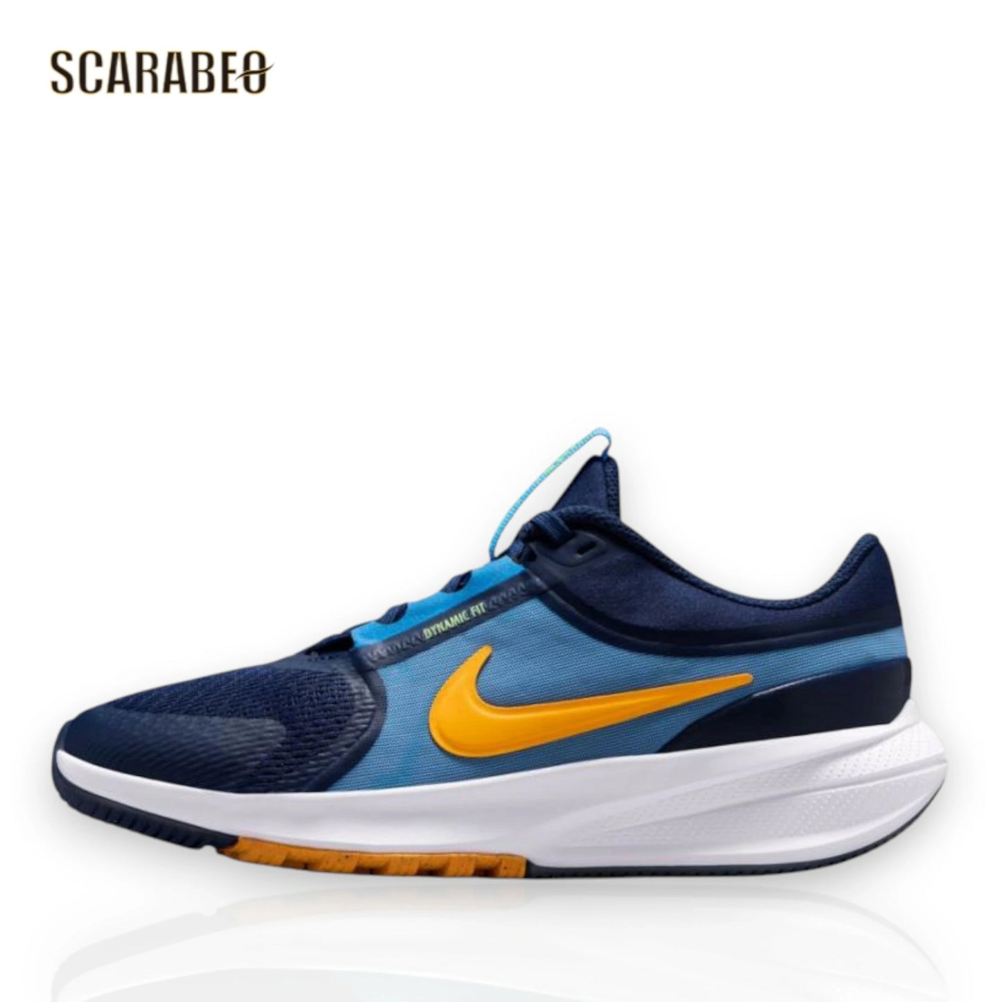 ナイキ スター ランナー 5 GS HF7004-403 ジュニア キッズ スニーカー NIKE 子供靴 ランニングシューズ ネイビー×オレンジ hf7004-403