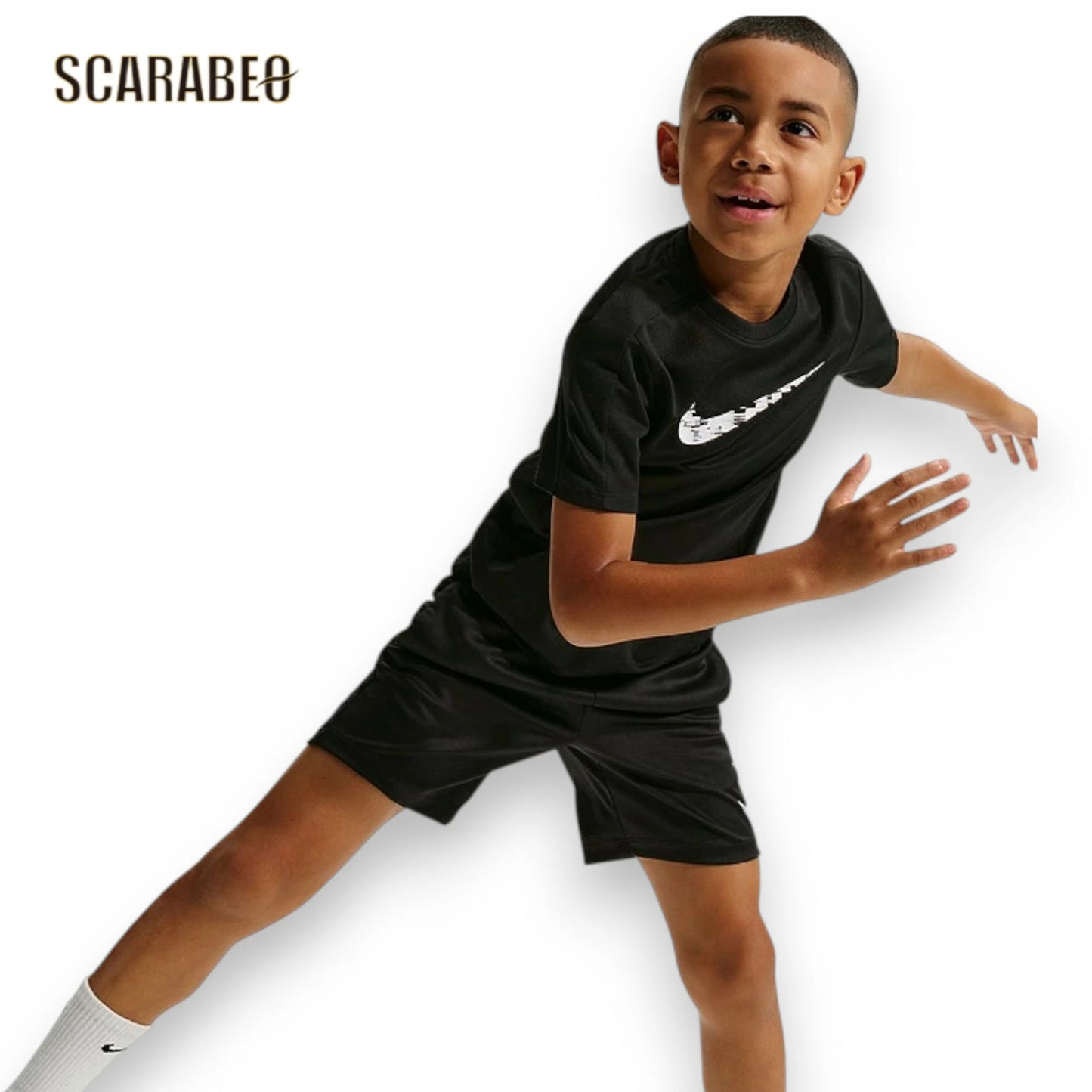 ナイキ ジュニア Dri-FIT 半袖 Tシャツ IF2434-011 NIKE キッズ 子供 スポーツウェア 吸汗速乾 ブラック if2434-011