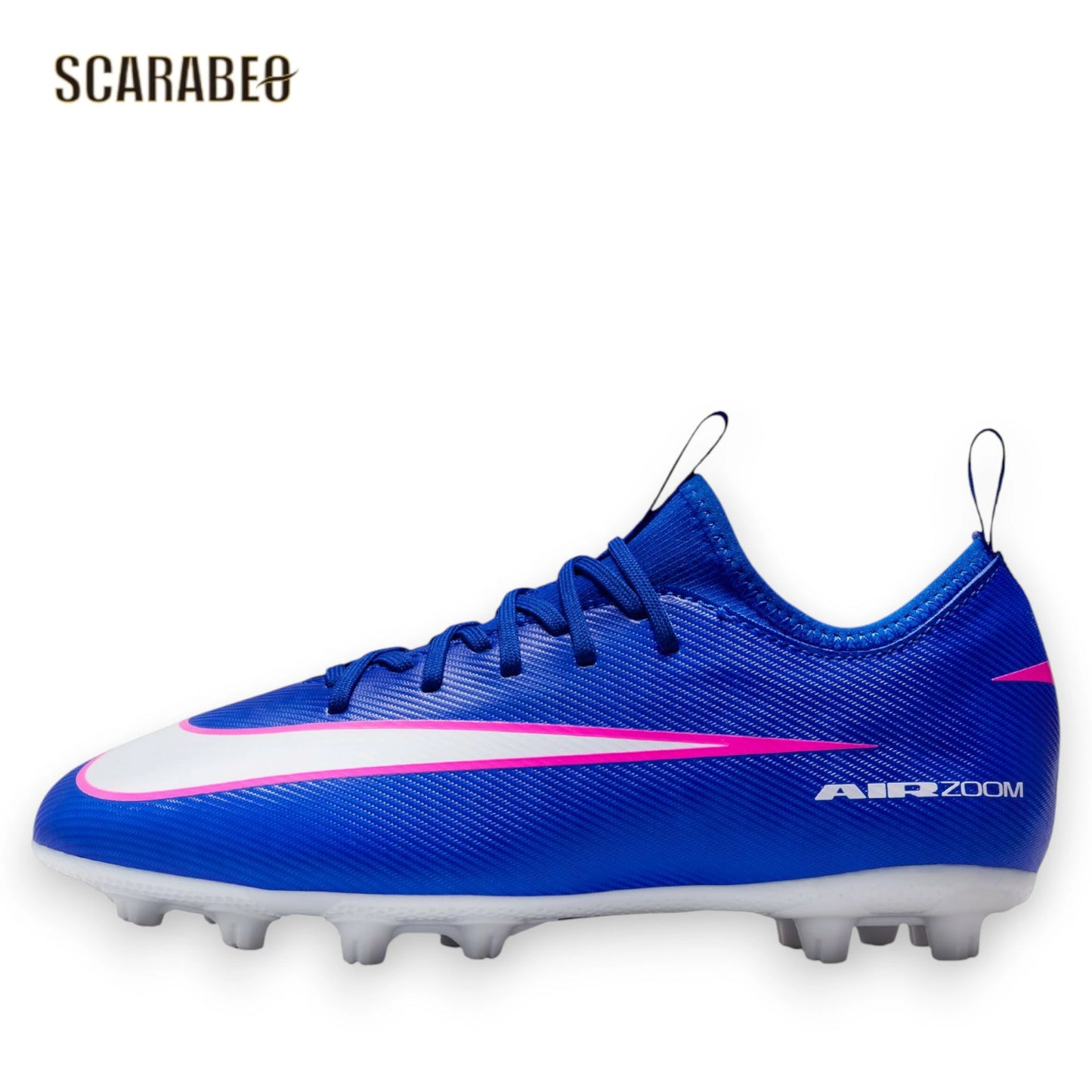 ナイキ JR ズーム ヴェイパー 16 アカデミー HG FQ8407-446 ジュニア サッカースパイク NIKE マーキュリアル 土用 レーサーブルー fq8407-446