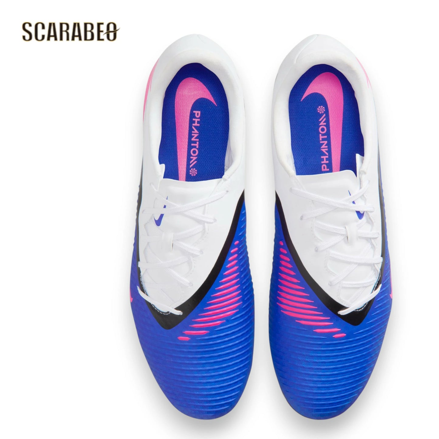 NIKE ナイキ ファントム 6 アカデミー LOW FG/MG THE ATTACK PACK HJ4564-446 レーサーブルー×ピンクブラスト サッカースパイク 固定式 hj4564-446