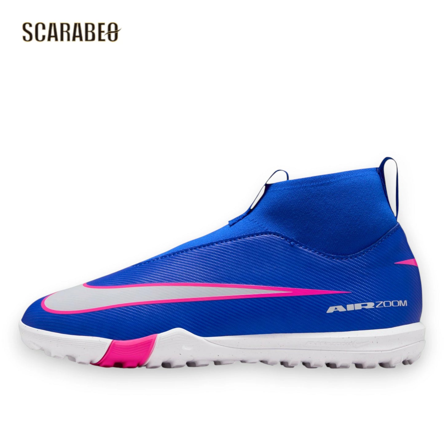 NIKE ナイキ JR ズーム スーパーフライ 10 アカデミー TF THE ATTACK PACK FQ8310-446 レーサーブルー×ホワイト ジュニア サッカー トレーニングシューズ ターフ用 fq8310-446