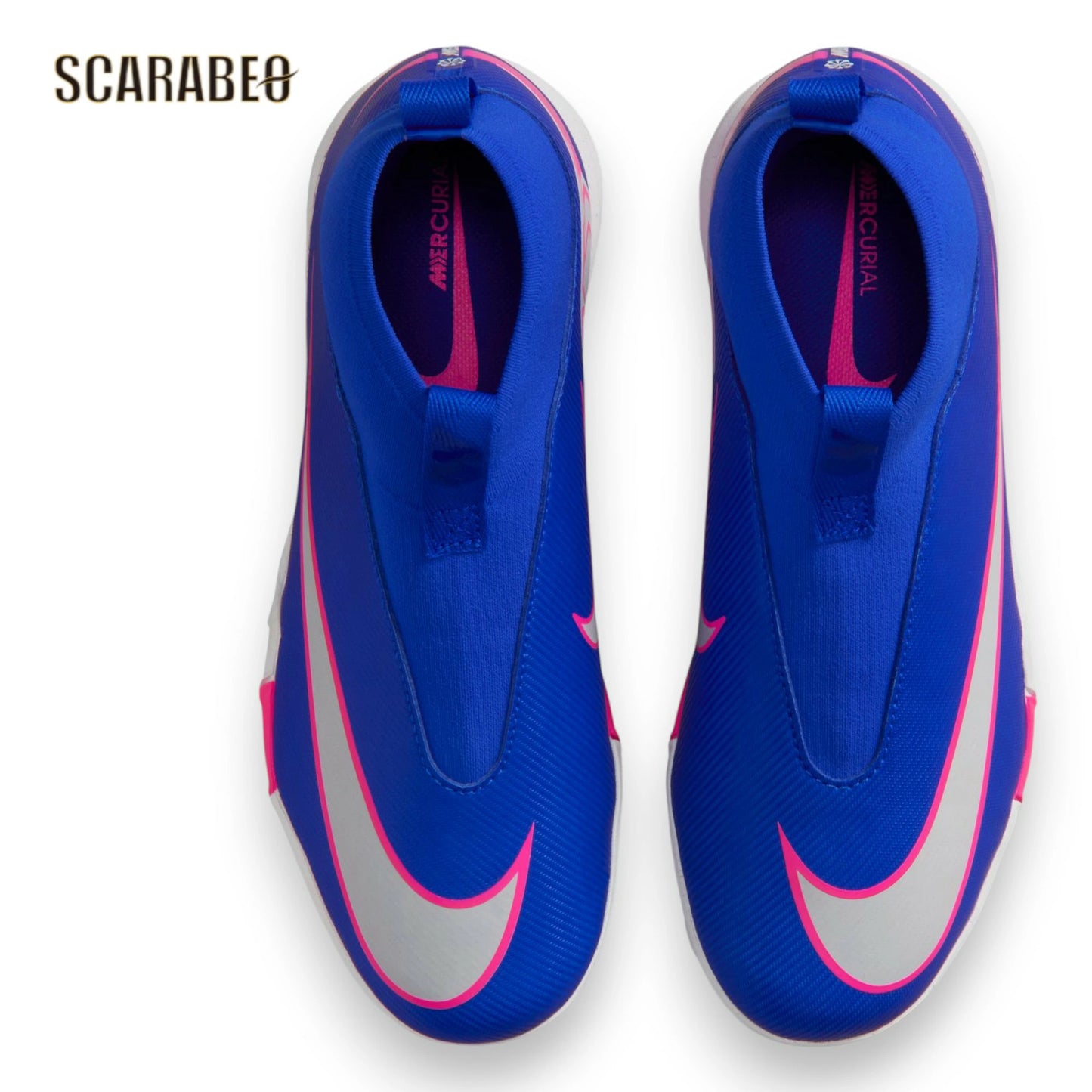 NIKE ナイキ JR ズーム スーパーフライ 10 アカデミー TF THE ATTACK PACK FQ8310-446 レーサーブルー×ホワイト ジュニア サッカー トレーニングシューズ ターフ用 fq8310-446