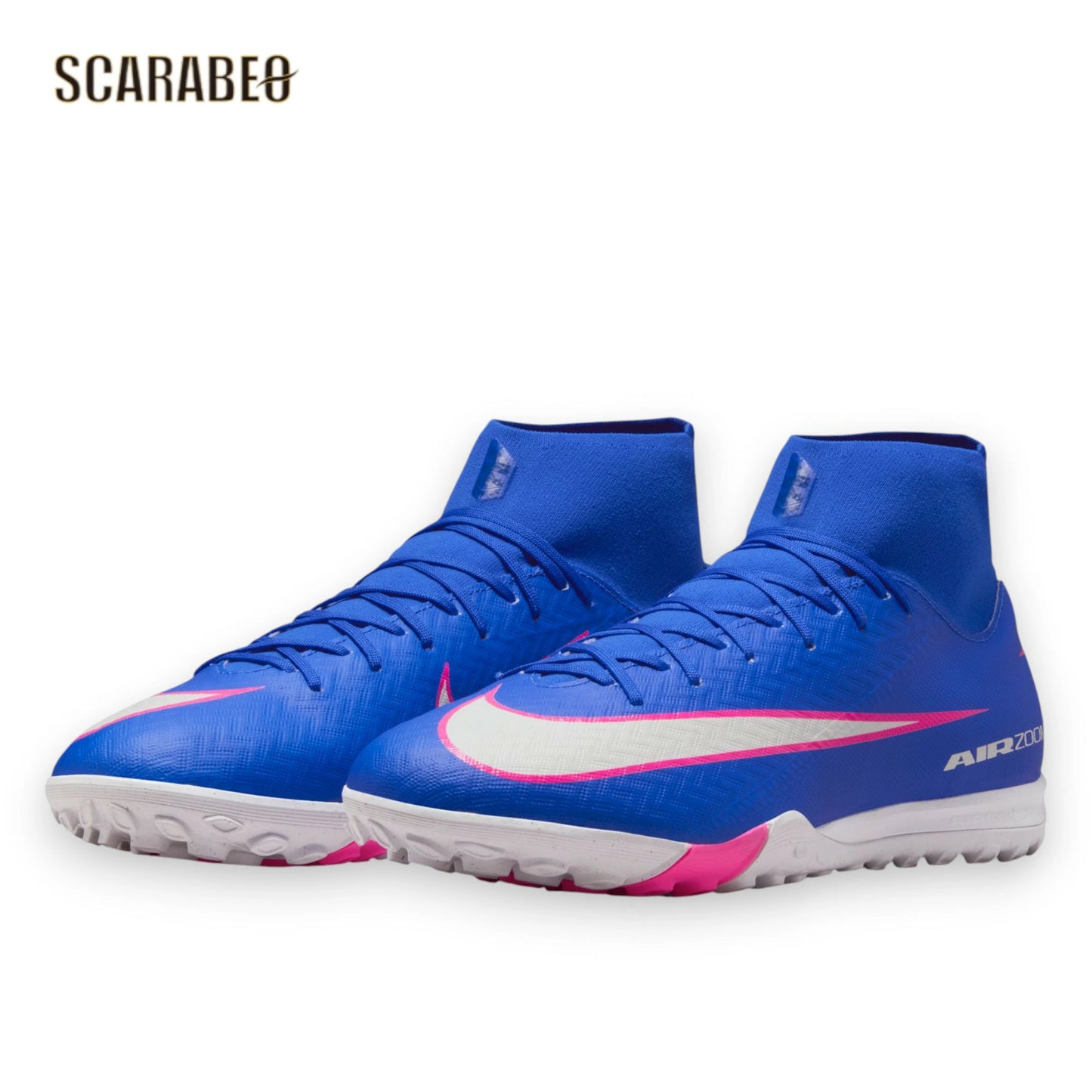 NIKE ナイキ ズーム マーキュリアル スーパーフライ 10 アカデミー TF ブルー×ホワイト サッカー トレーニングシューズ ターフ用 fq8331-446