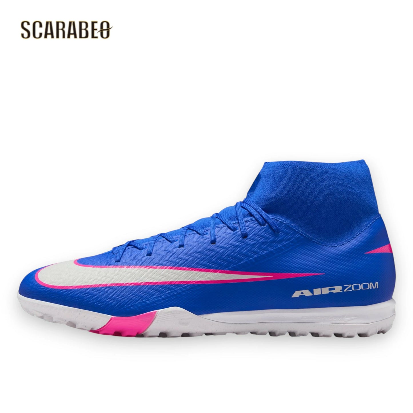 NIKE ナイキ ズーム マーキュリアル スーパーフライ 10 アカデミー TF ブルー×ホワイト サッカー トレーニングシューズ ターフ用 fq8331-446