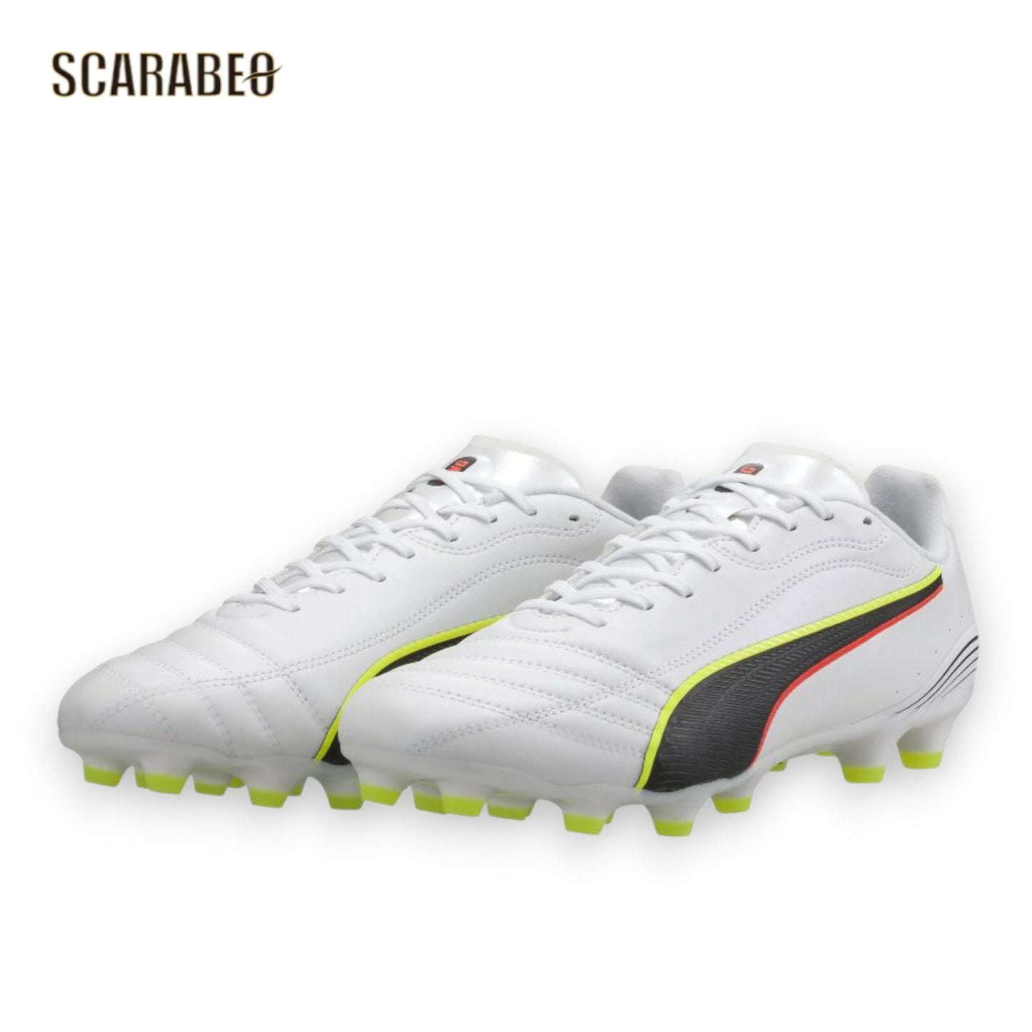 PUMA プーマ キング 20 アルティメット JP HG/AG UNLEASHED PACK 108458-01 プーマホワイト×グローイングレッド サッカースパイク 人工芝・天然芝対応 108458-01