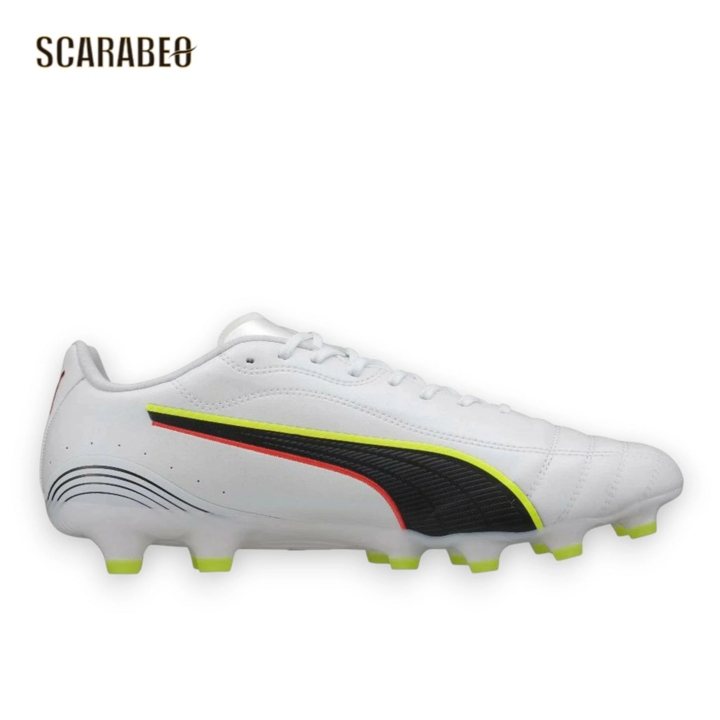 PUMA プーマ キング 20 アルティメット JP HG/AG UNLEASHED PACK 108458-01 プーマホワイト×グローイングレッド サッカースパイク 人工芝・天然芝対応 108458-01