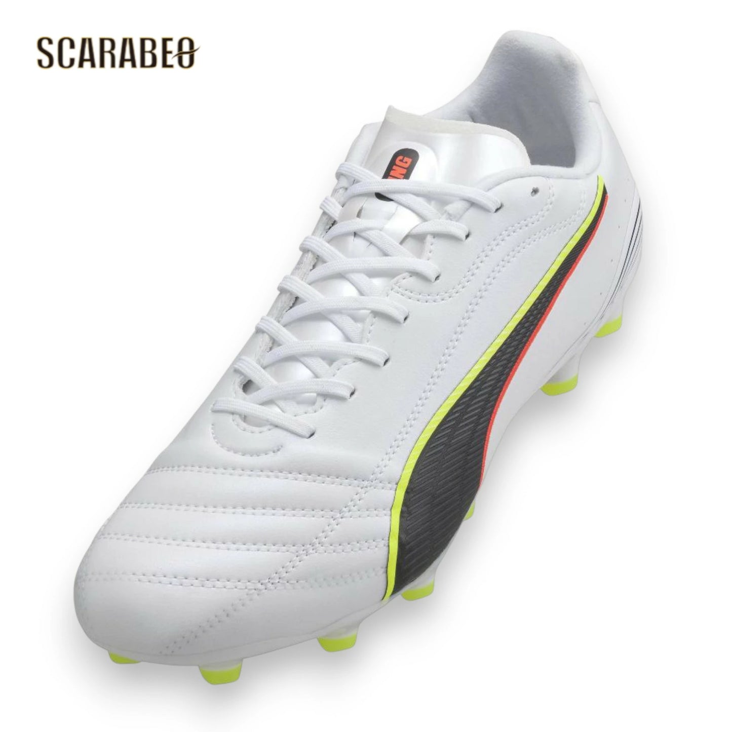 PUMA プーマ キング 20 アルティメット JP HG/AG UNLEASHED PACK 108458-01 プーマホワイト×グローイングレッド サッカースパイク 人工芝・天然芝対応 108458-01