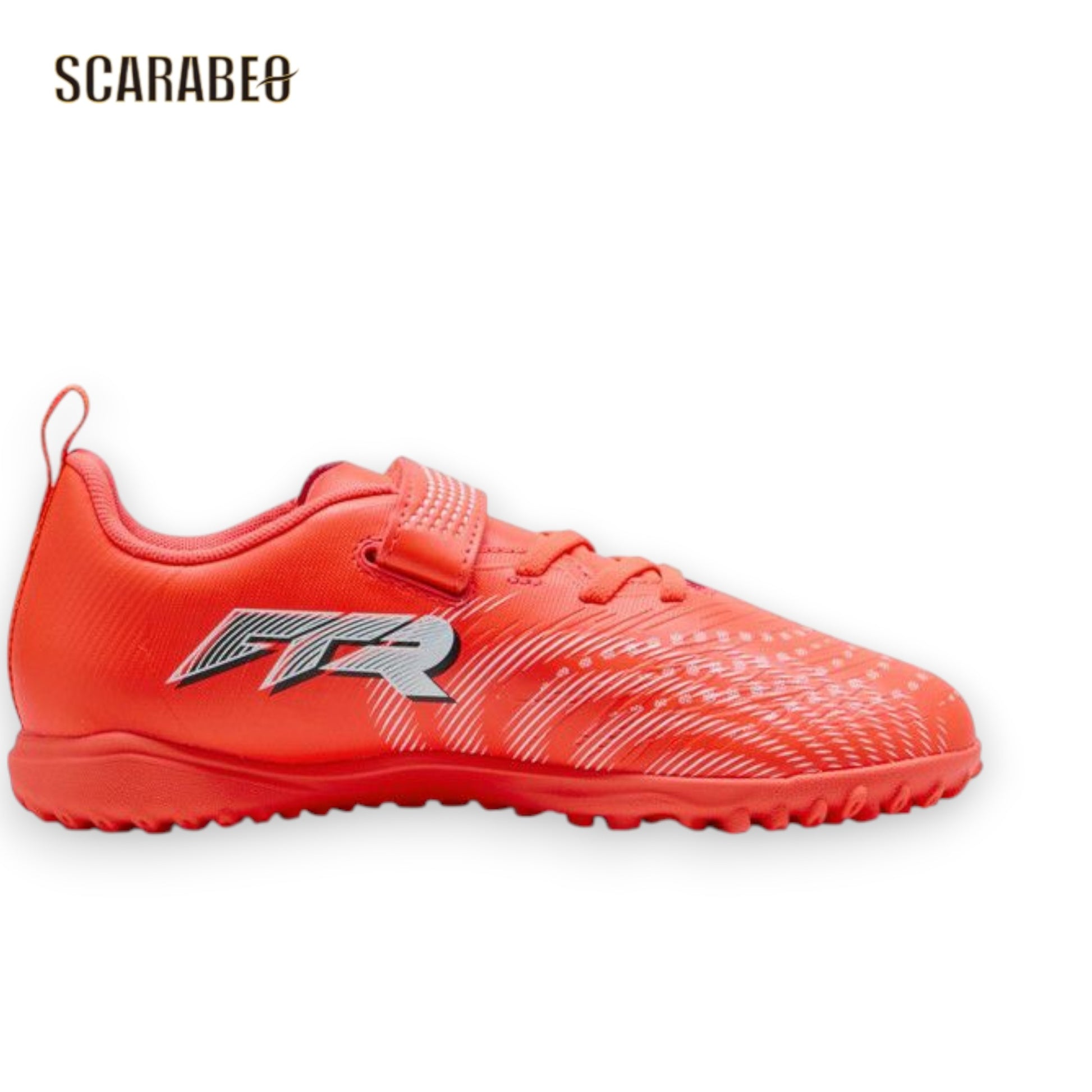 PUMAプーマフューチャー9プレイTTVJRUNLEASHEDPACK108926-01グローイングレッドジュニアサッカートレーニングシューズターフ用108926-01