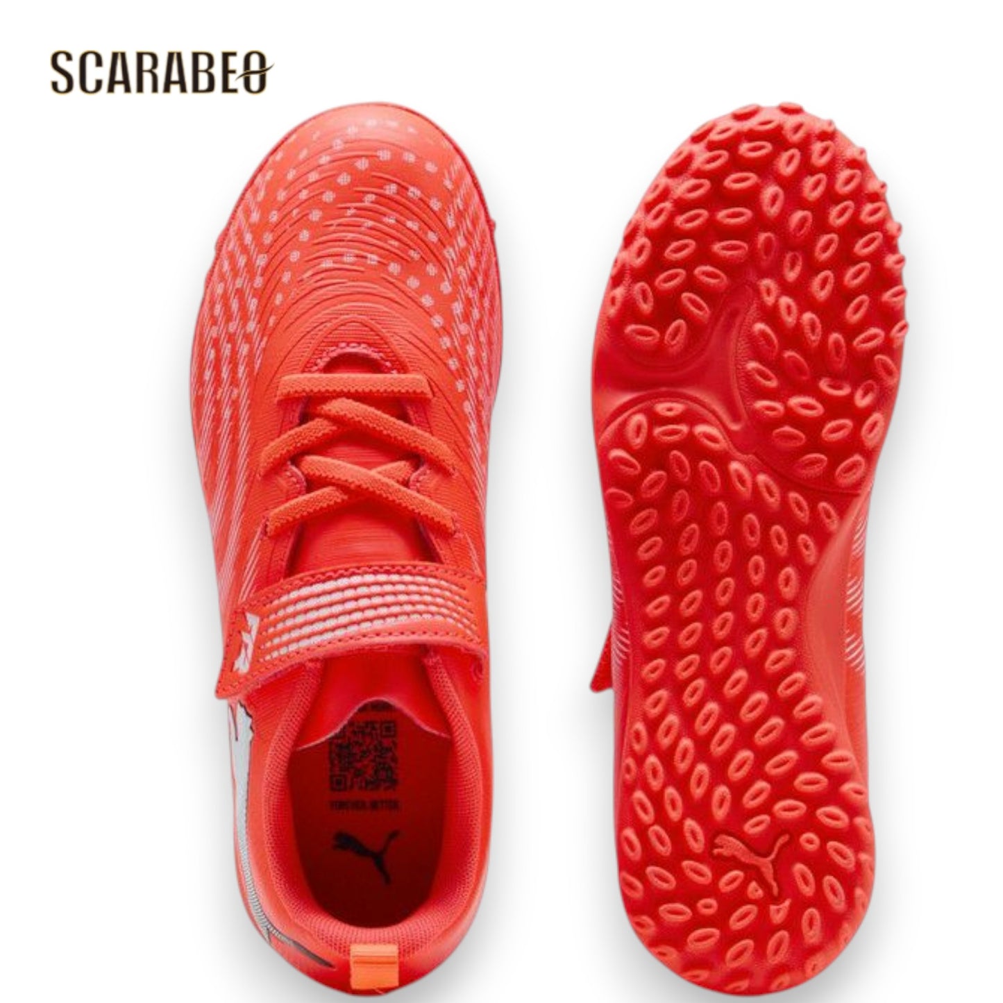 PUMAプーマフューチャー9プレイTTVJRUNLEASHEDPACK108926-01グローイングレッドジュニアサッカートレーニングシューズターフ用108926-01