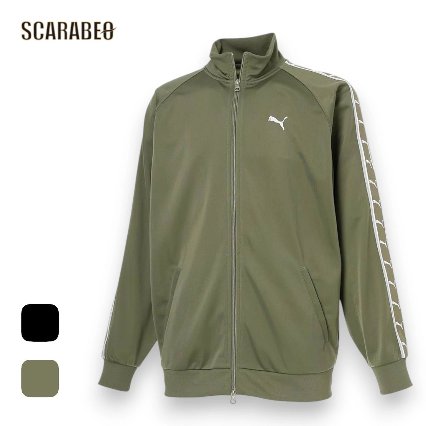 プーマ ジャージ ジャケット メンズ PUMA トラックジャケット スポーツウェア 693732 ブラック グリーン 693732