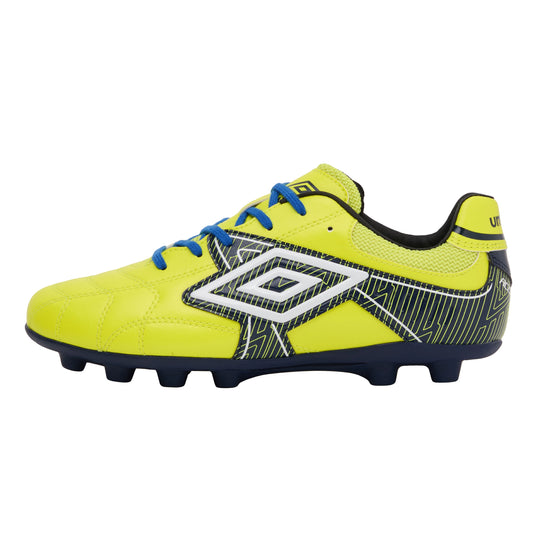 umbro アンブロ アクセレイター RB JR WIDE HG UF6SCSB3J ジュニア サッカースパイク ワイド 幅広 土 人工芝対応 YLNV イエロー×ネイビー uf6scsb3j