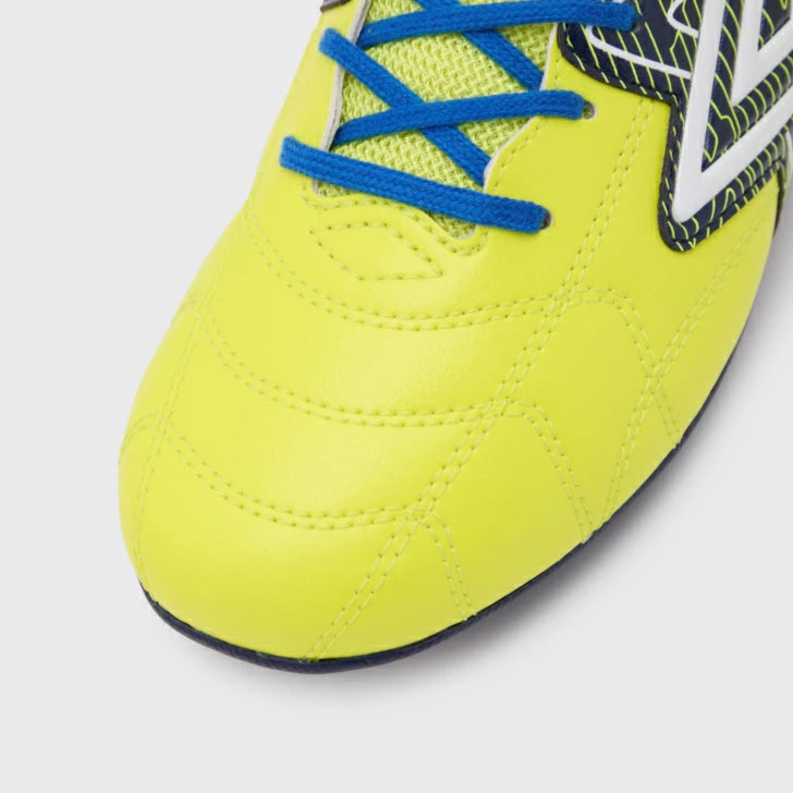 umbro アンブロ アクセレイター RB JR WIDE HG UF6SCSB3J ジュニア サッカースパイク ワイド 幅広 土 人工芝対応 YLNV イエロー×ネイビー uf6scsb3j