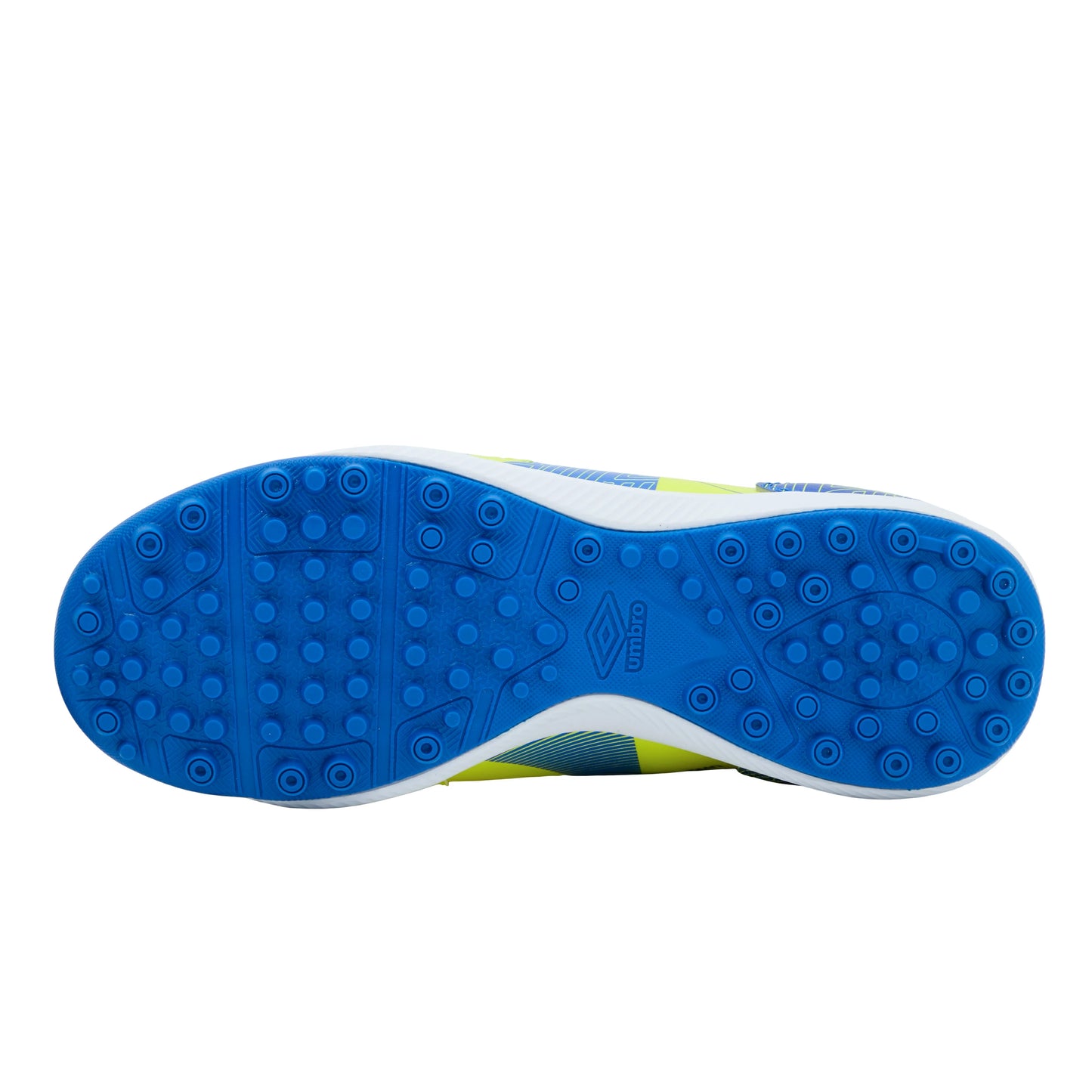 umbro アンブロ アクセレイター SB JR WIDE ジュニア サッカー トレーニングシューズ ワイド 幅広 オールコート 土 ターフ対応 2026SS イエロー×ブルー uf6scst3j