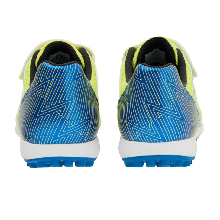 umbro アンブロ アクセレイター SB JR WIDE ジュニア サッカー トレーニングシューズ ワイド 幅広 オールコート 土 ターフ対応 2026SS イエロー×ブルー uf6scst3j