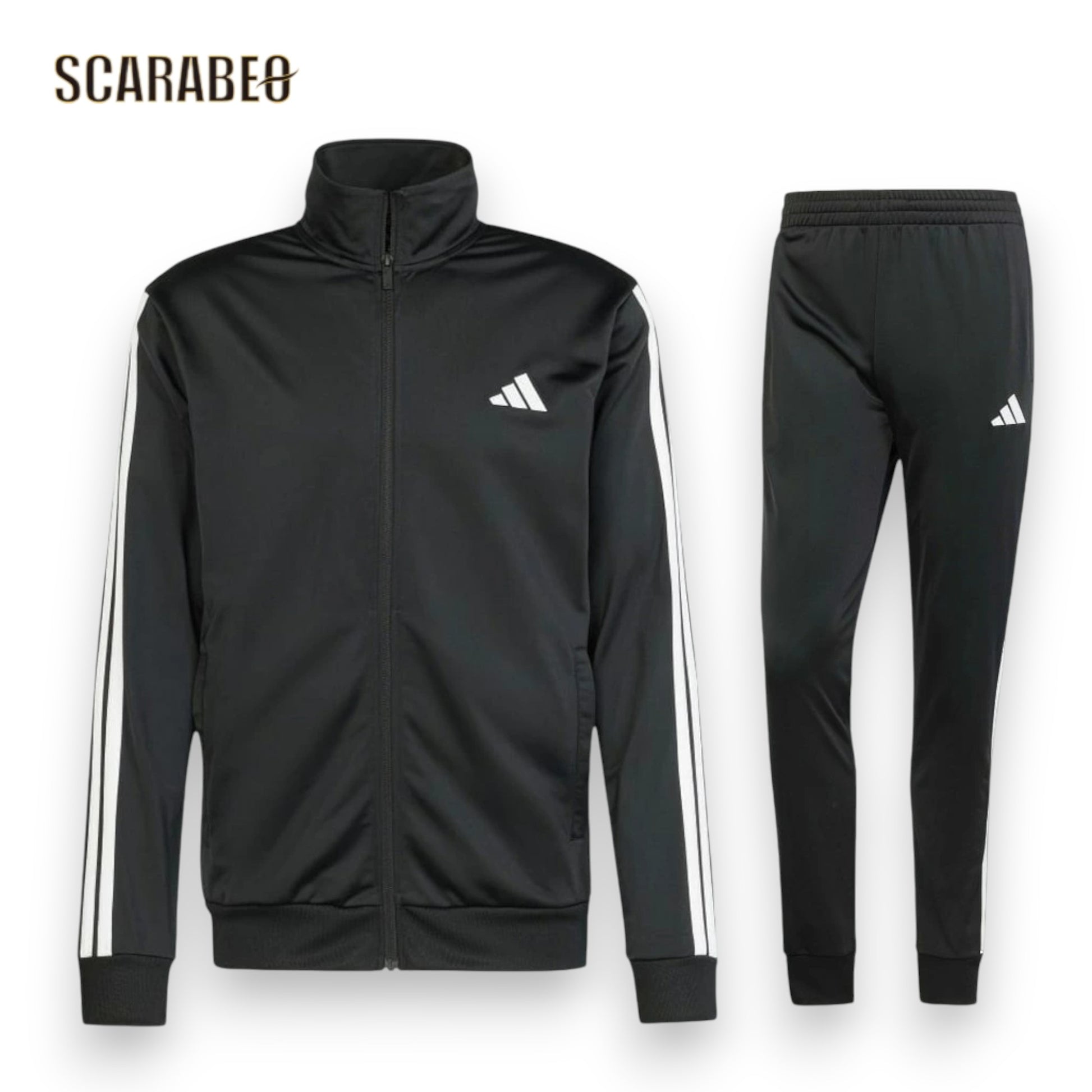 アディダス ベーシック スリーストライプス トリコット トラックスーツ adidas KSG43 メンズ セットアップ 裏起毛 トレーニング ランニング ksg43