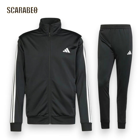 アディダス ベーシック スリーストライプス トリコット トラックスーツ adidas KSG43 メンズ セットアップ 裏起毛 トレーニング ランニング ksg43