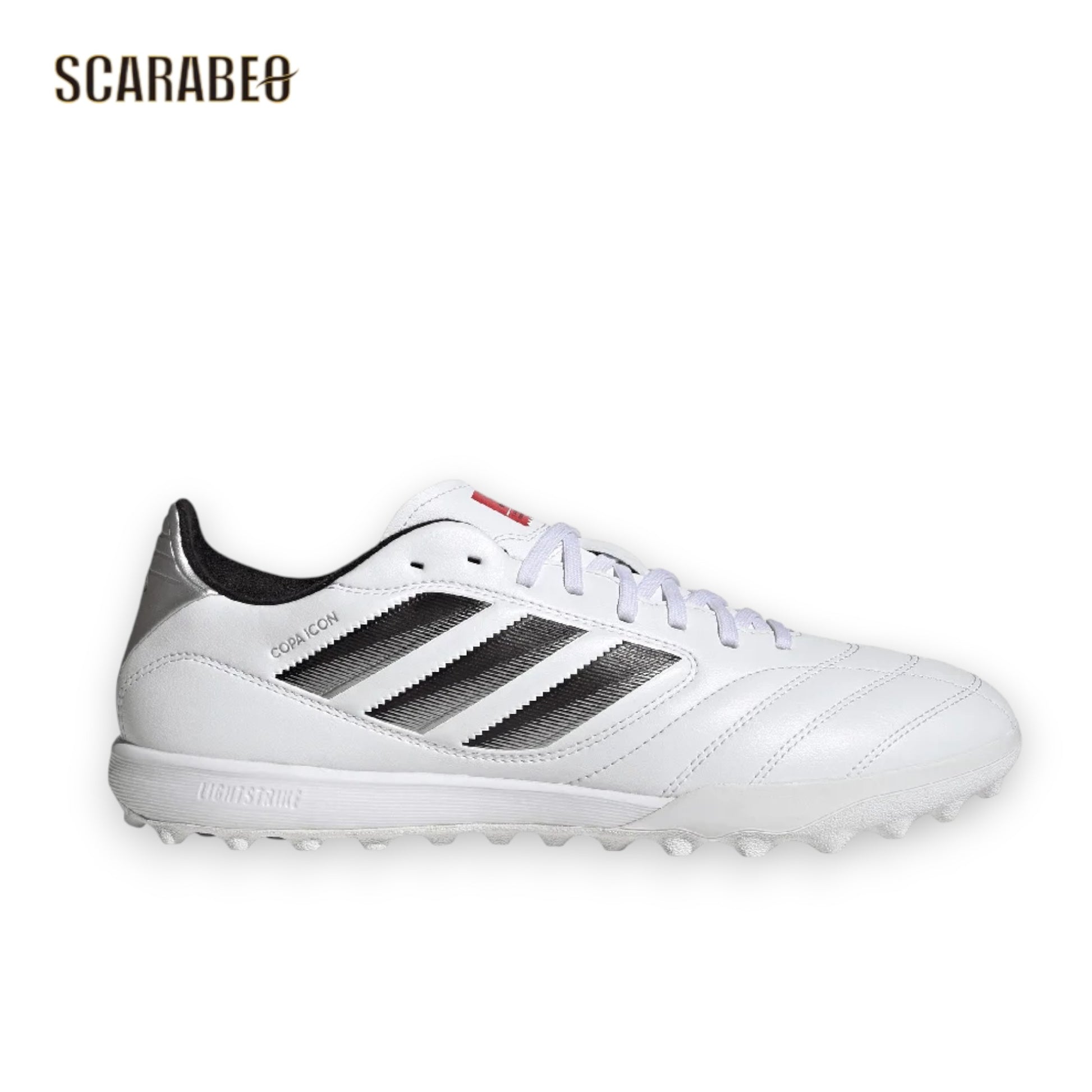 アディダス adidas コパ アイコン 2 LEAGUE TF ホワイト×ブラック ターフ用 トレーニングシューズ 部活 サッカー 人工芝 jq8671