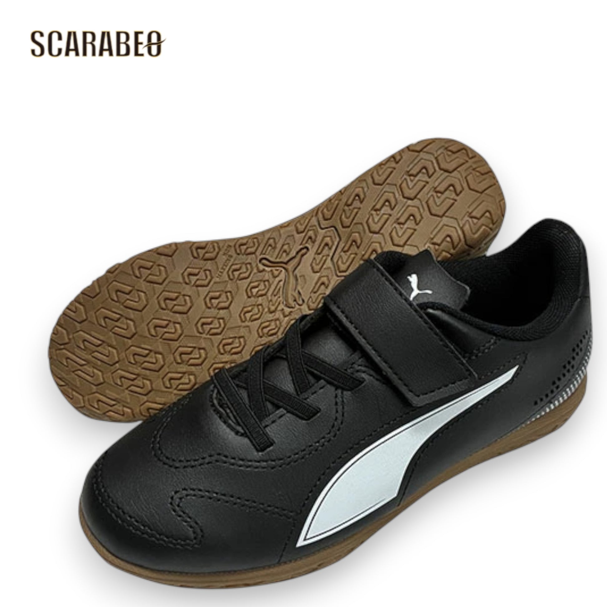 PUMA プーマ ヴィトーリア 2 IT V JR ジュニア インドア トレーニングシューズ キッズ サッカー フットサル ベルクロ ノンマーキング VITORIA 108506-01