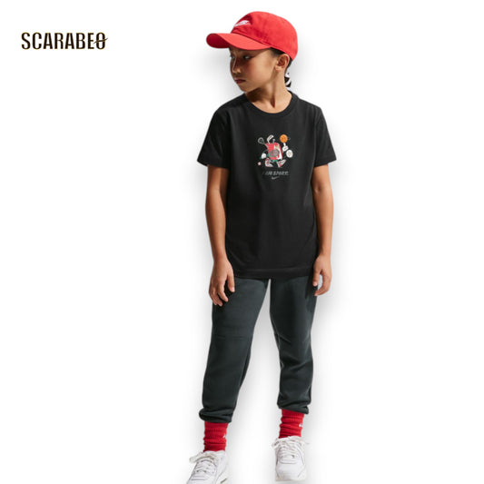 ナイキ NIKE ジュニア 半袖 Tシャツ YTH NSW ボクシー S/S II0452 BLK キッズ 子供用 コットン100％ カジュアル ブラック ii0452-010
