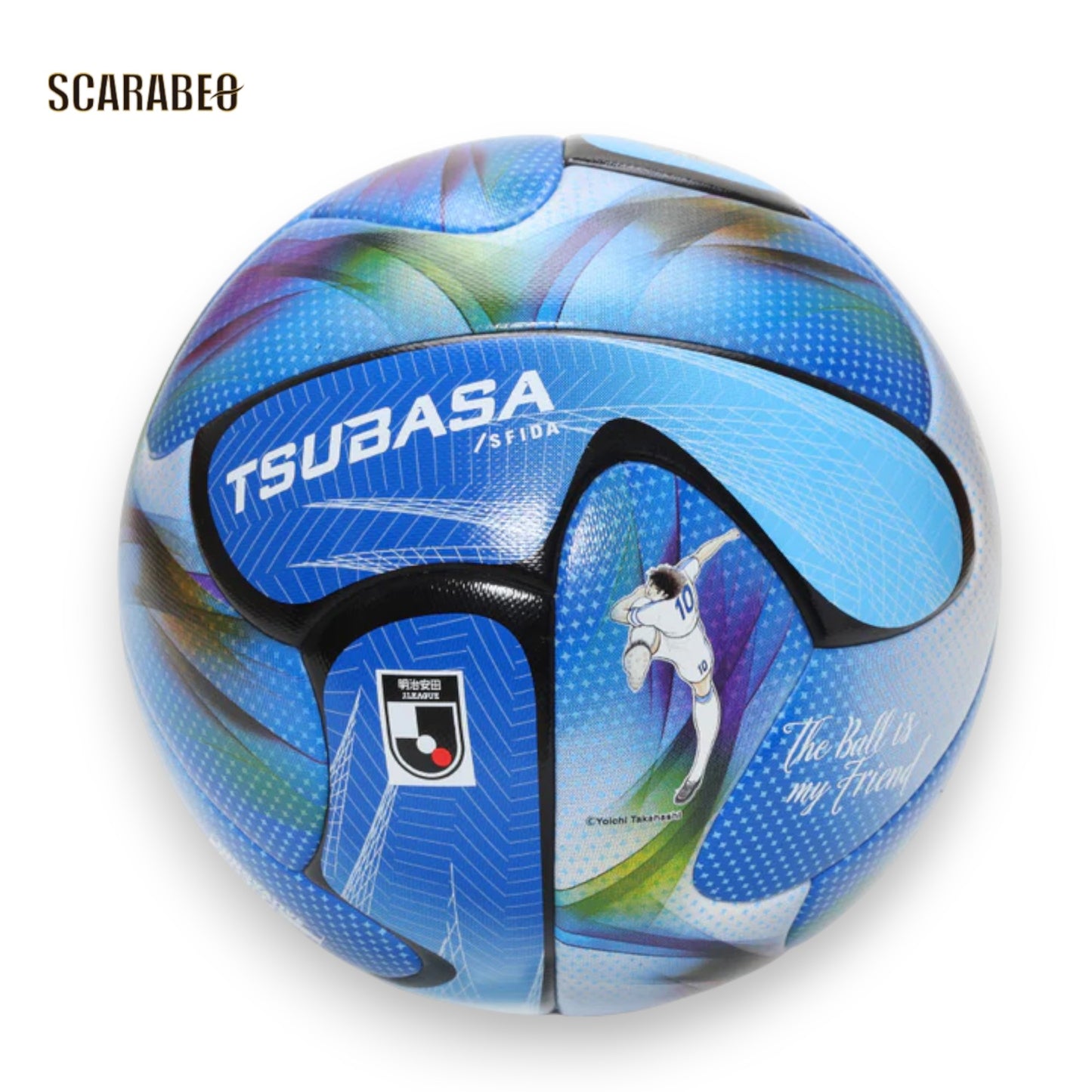 サッカーボール 4号球 JFA検定球 TSUBASA J JR SFIDA ツバサ キャプテン翼 ジュニア用 小学生 試合球　sb26tj02-blu