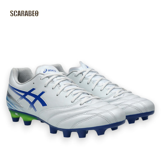 アシックス asics DS LIGHT PRO サッカースパイク オールコート対応 SILKYWRAP ホワイト ブルー ディーエスライト プロ 1103a126-100