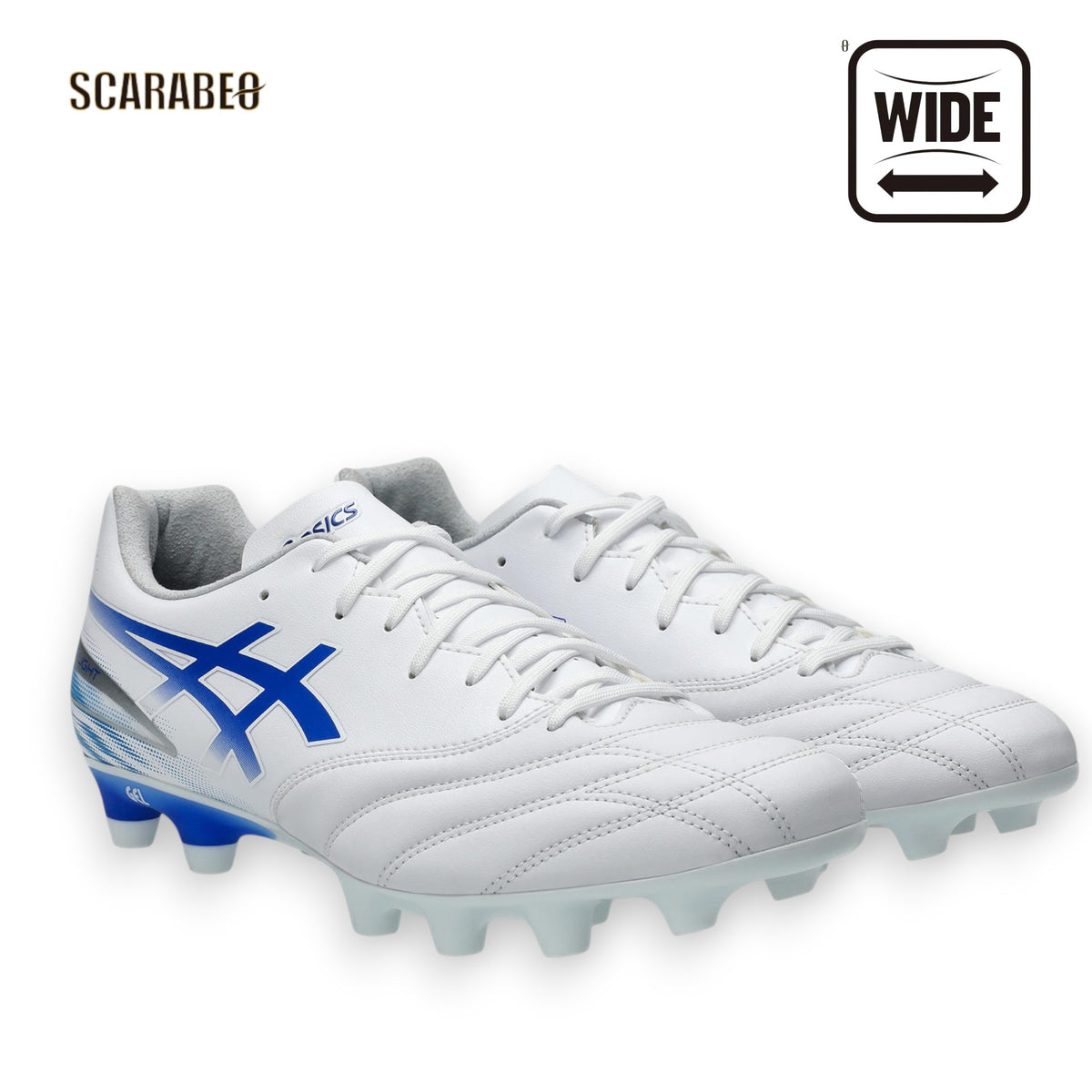 アシックス asics DS LIGHT ADVANCE サッカースパイク オールコート対応 ホワイト ブルー ディーエスライト アドバンス 1103a125-100