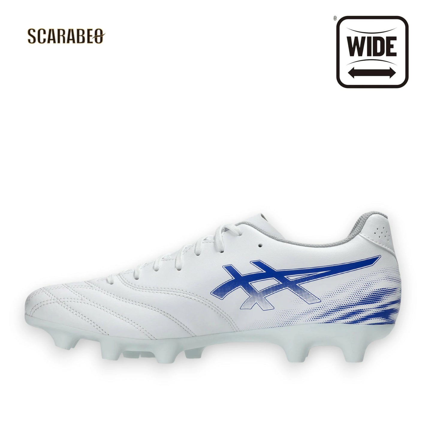 アシックス asics DS LIGHT CLUB ワイド サッカースパイク メンズ ホワイト アシックスブルー ディーエスライト クラブ1103a128-100