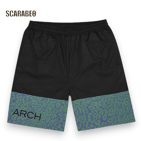 Arch アーチ two-tone leopard shorts ブラック バスケットボール ハーフパンツ b123-140