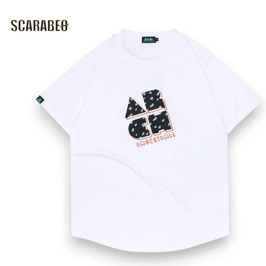 Arch アーチ block storm tee DRY ホワイト バスケットボール Tシャツ t123-153