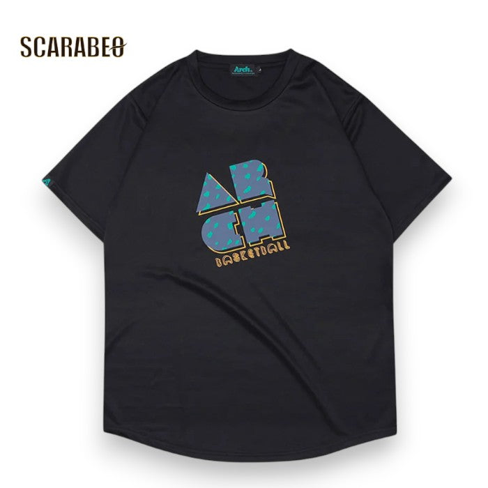 Arch アーチ block storm tee DRY ブラック バスケットボール Tシャツ t123-154