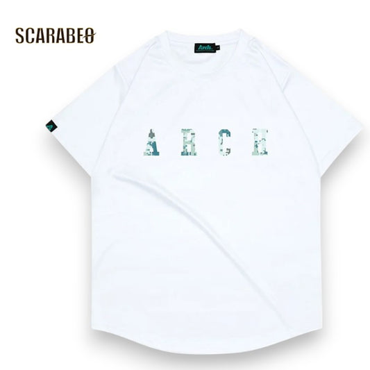 Arch アーチ overlap camo tee DRY ホワイト バスケットボール Tシャツ t124-104